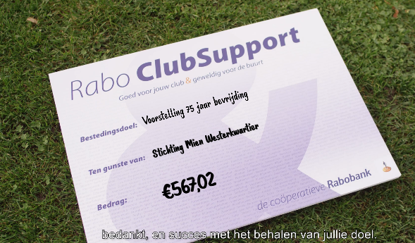 Rabo Club Support-Bedankt!